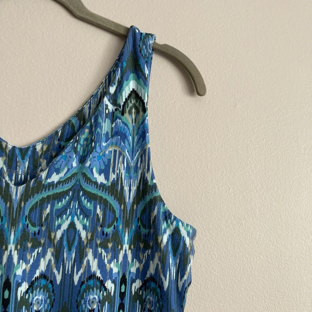 Athleta Dress Womens Blue Green Sleeveless Stretch Pullover Short Size Medium - Picture 4 of 10